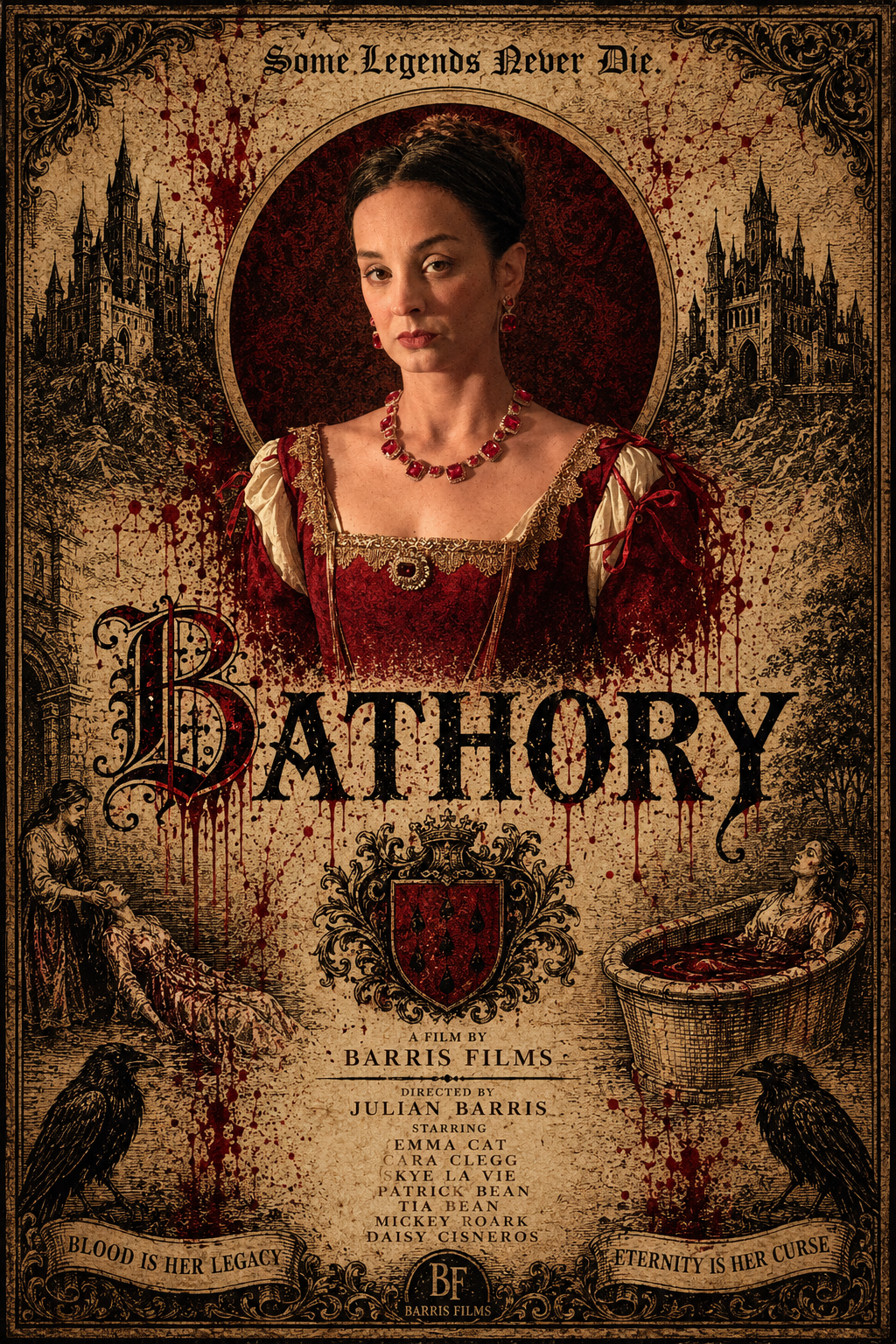 Official BATHORY film poster — Some Legends Never Die
